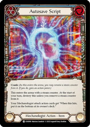 Autosave Script [EVO098] (Bright Lights)  Rainbow Foil