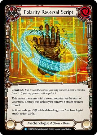Polarity Reversal Script [EVO078] (Bright Lights)  Rainbow Foil