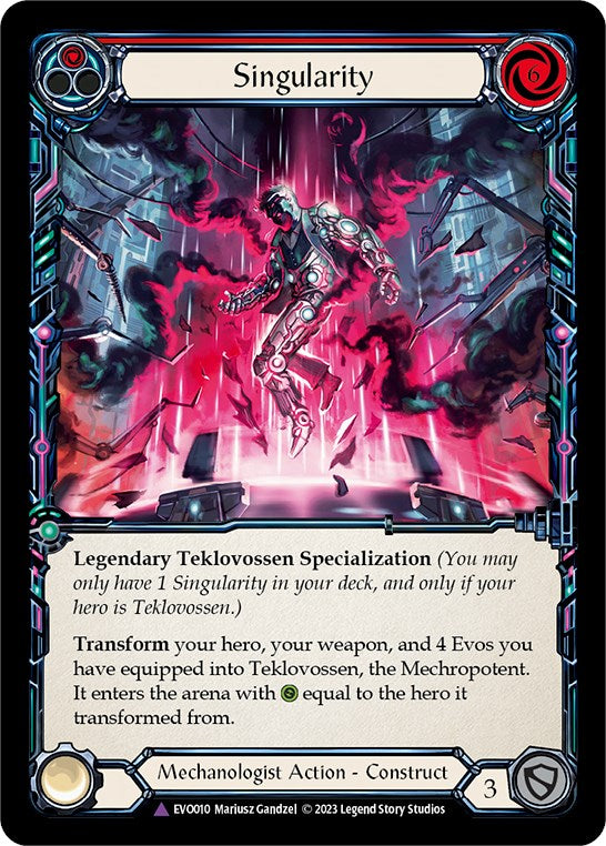 Singularity // Teklovossen, the Mechropotent (Cold Foil Marvel) [EVO01