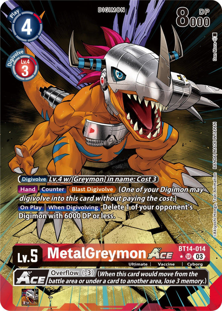 MetalGreymon Ace English Exclusive Alternate Art (BT14-014 SR) [BT14]