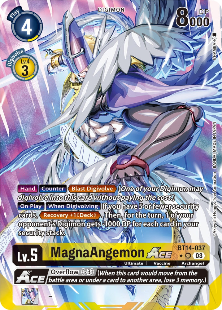 MagnaAngemon Ace English Exclusive Alternate Art (BT14-037 SR) [BT14]