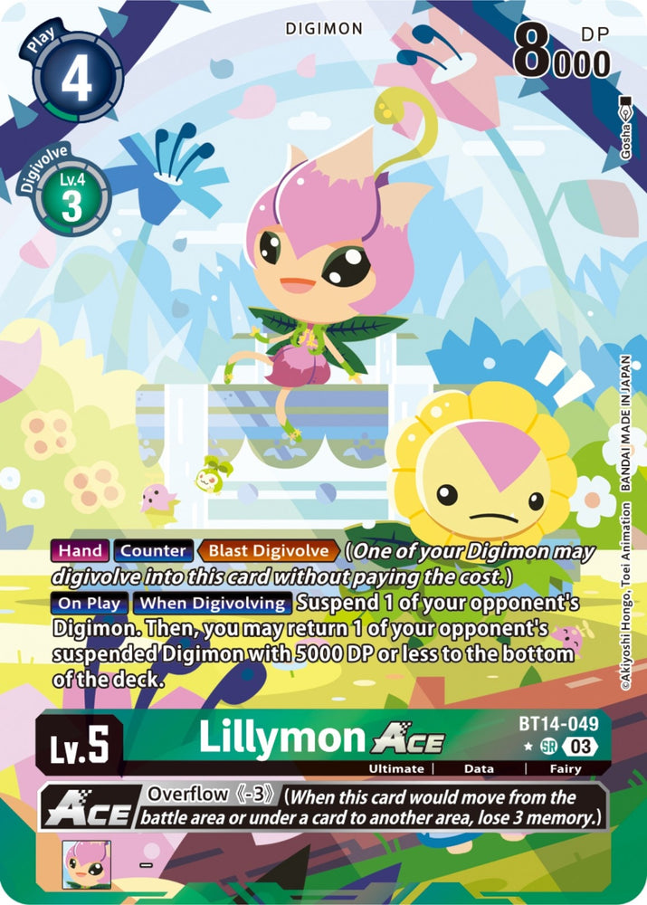 Lillymon Ace English Exclusive Alternate Art (BT14-049 SR) [BT14]