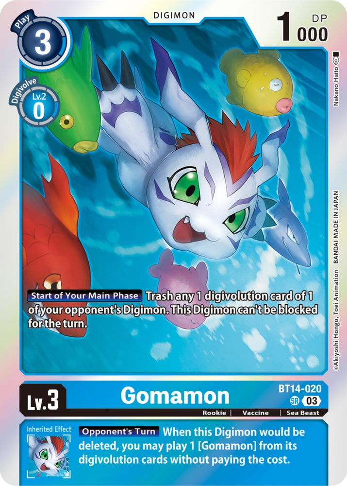 Gomamon (BT14-020 SR) [BT14]