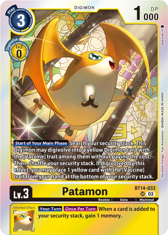 Patamon (BT14-033 SR) [BT14]