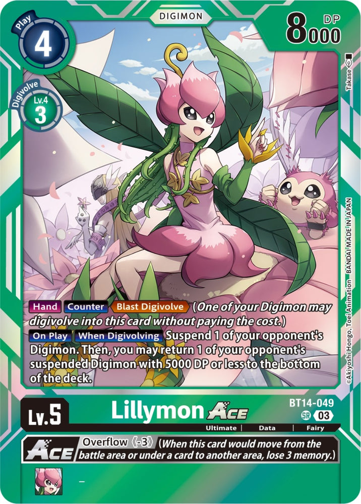Lillymon Ace (BT14-049 SR) [BT14]
