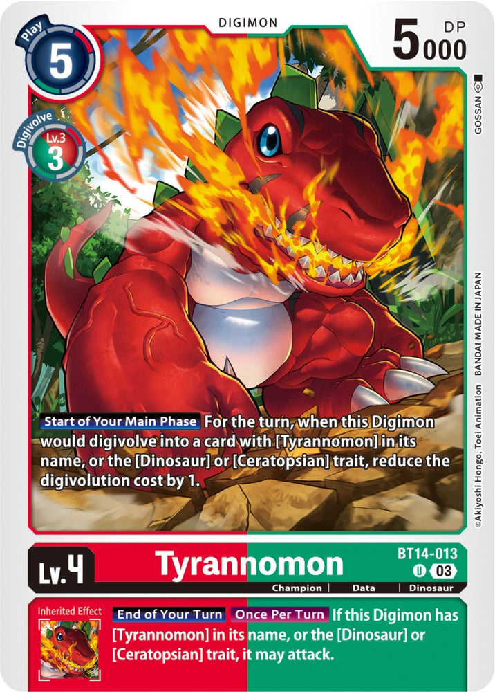 Tyrannomon (BT14-013 U) [BT14]