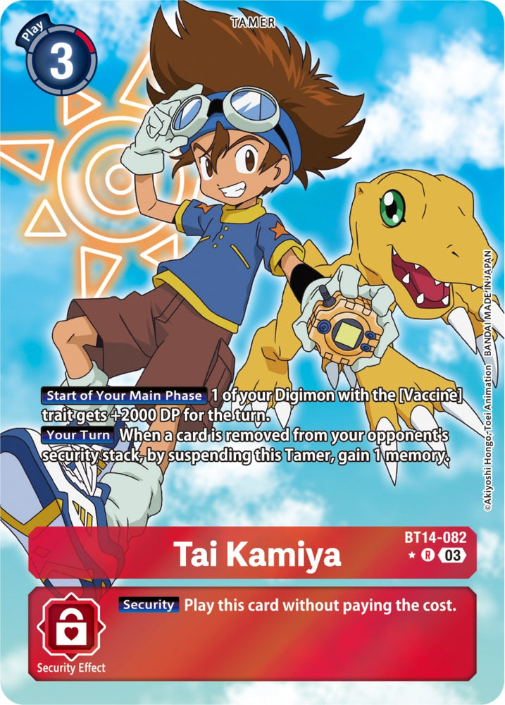 Tai Kamiya Alternate Art (BT14-082 R) [BT14]