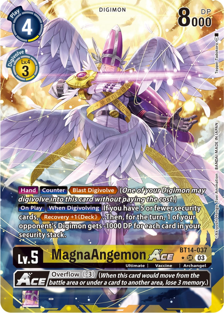 MagnaAngemon Ace Alternate Art (BT14-037 SR) [BT14]