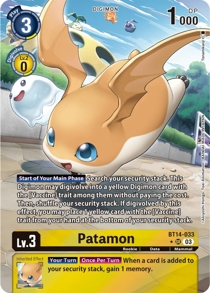 Patamon Alternate Art (BT14-033 SR) [BT14]