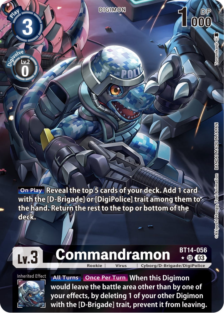 Commandramon Alternate Art (BT14-056 SR) [BT14]