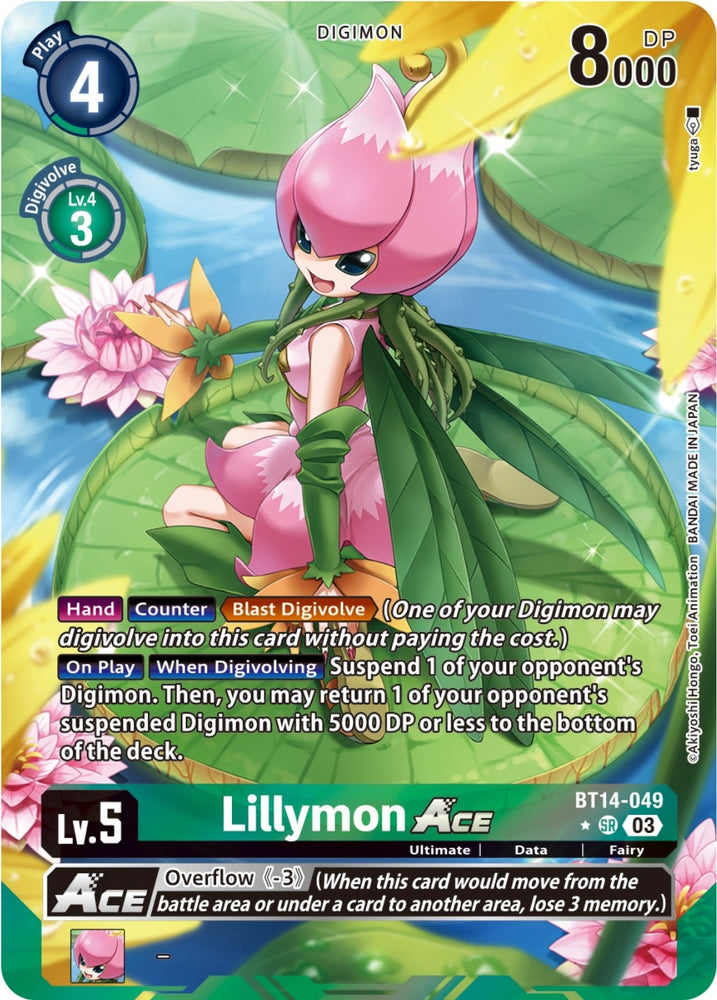 Lillymon Ace Alternate Art (BT14-049 SR) [BT14]