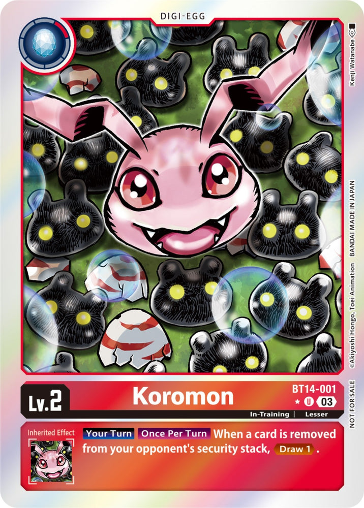 Koromon Blast Ace Box Promotion Pack (BT14-001 U) [BT14]