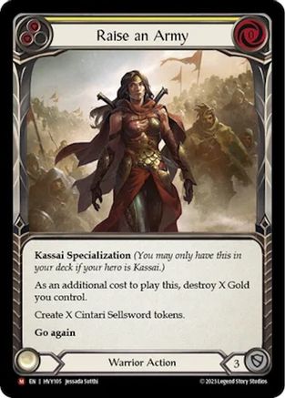 Raise an Army [HVY105] (Heavy Hitters)  Rainbow Foil