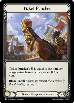 Ticket Puncher [HVY204] (Heavy Hitters)  Cold Foil