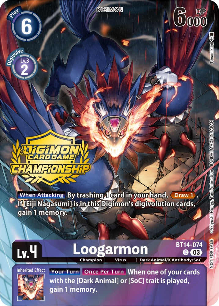 Loogarmon Championship 2023 Tamers Pack (BT14-074 C) [BT14]