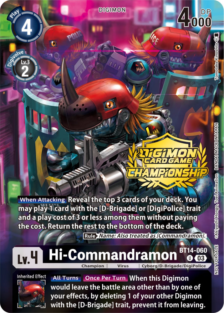 Hi Commandramon Championship 2023 Tamers Pack (BT14-060 U) [BT14]