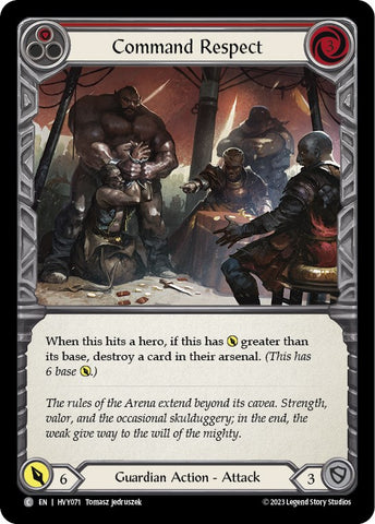 Command Respect (Red) [HVY071] (Heavy Hitters)  Rainbow Foil