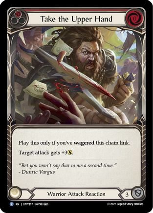 Take the Upper Hand (Red) [HVY112] (Heavy Hitters)  Rainbow Foil