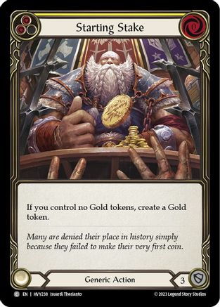Starting Stake [HVY238] (Heavy Hitters)  Rainbow Foil