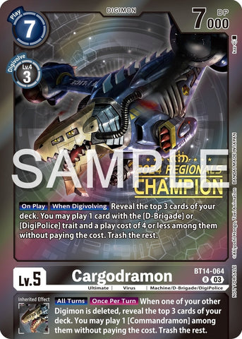 Cargodramon 2024 Regionals Champion (BT14-064 R) [BT14]