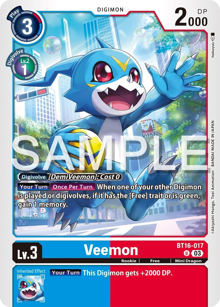 Veemon (BT16-017 U) [BT16]