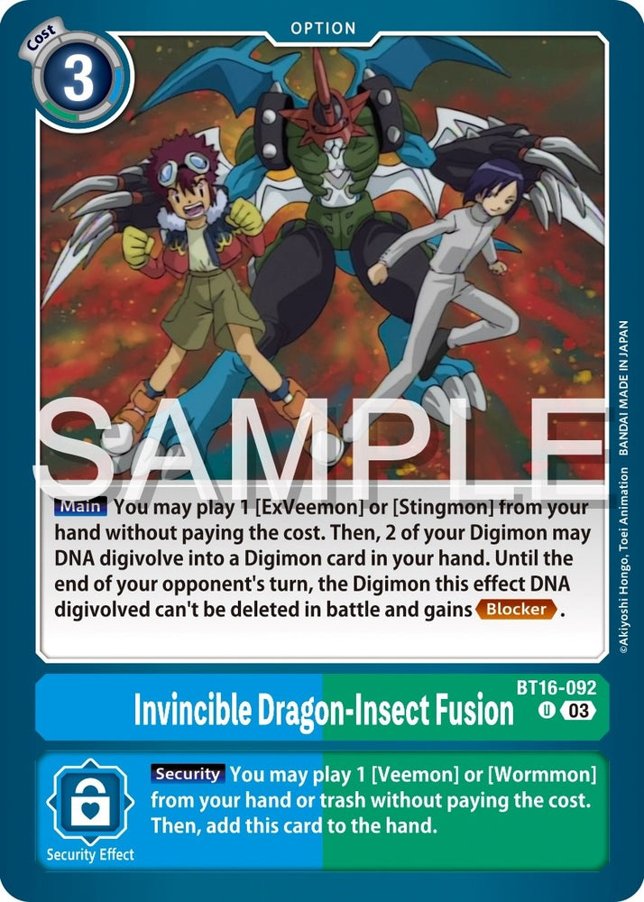Invincible Dragon Insect Fusion (BT16-092 U) [BT16]