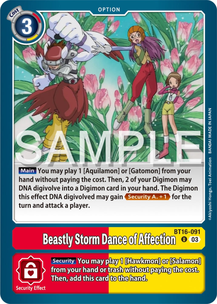 Beastly Storm Dance of Affection (BT16-091 U) [BT16]