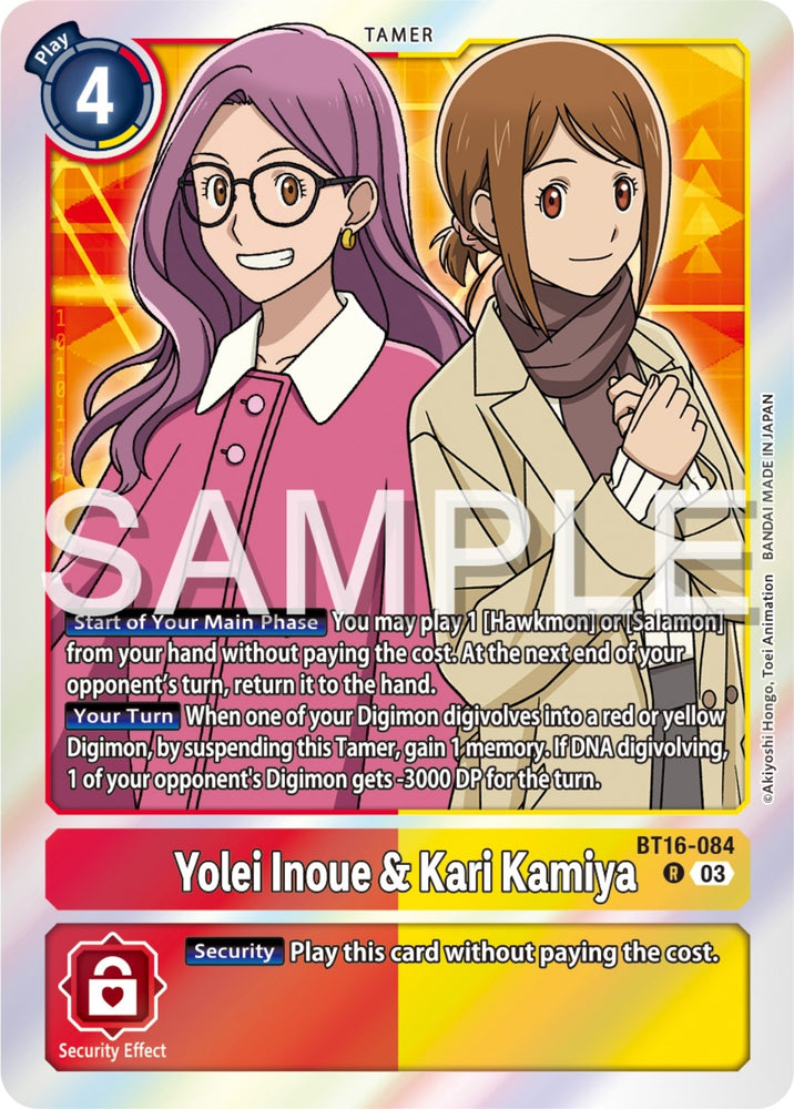 Yolei Inoue and Kari Kamiya (BT16-084 R) [BT16]