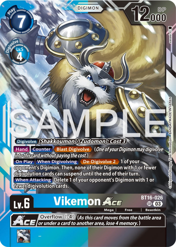 Vikemon Ace (BT16-026 SR) [BT16]