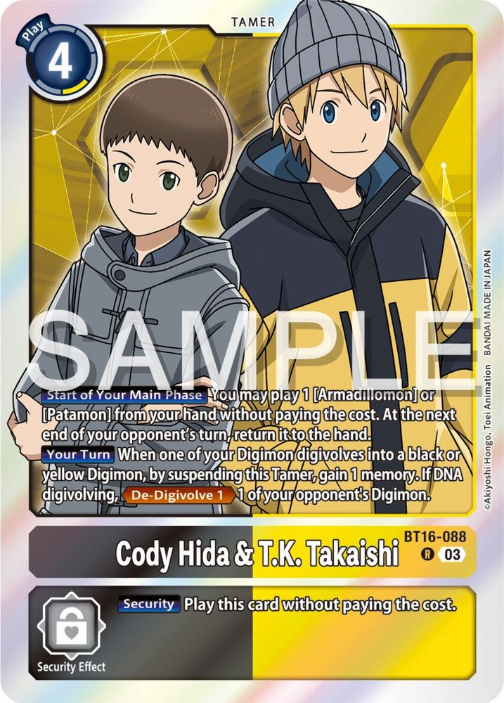 Cody Hida and TK Takaishi (BT16-088 R) [BT16]