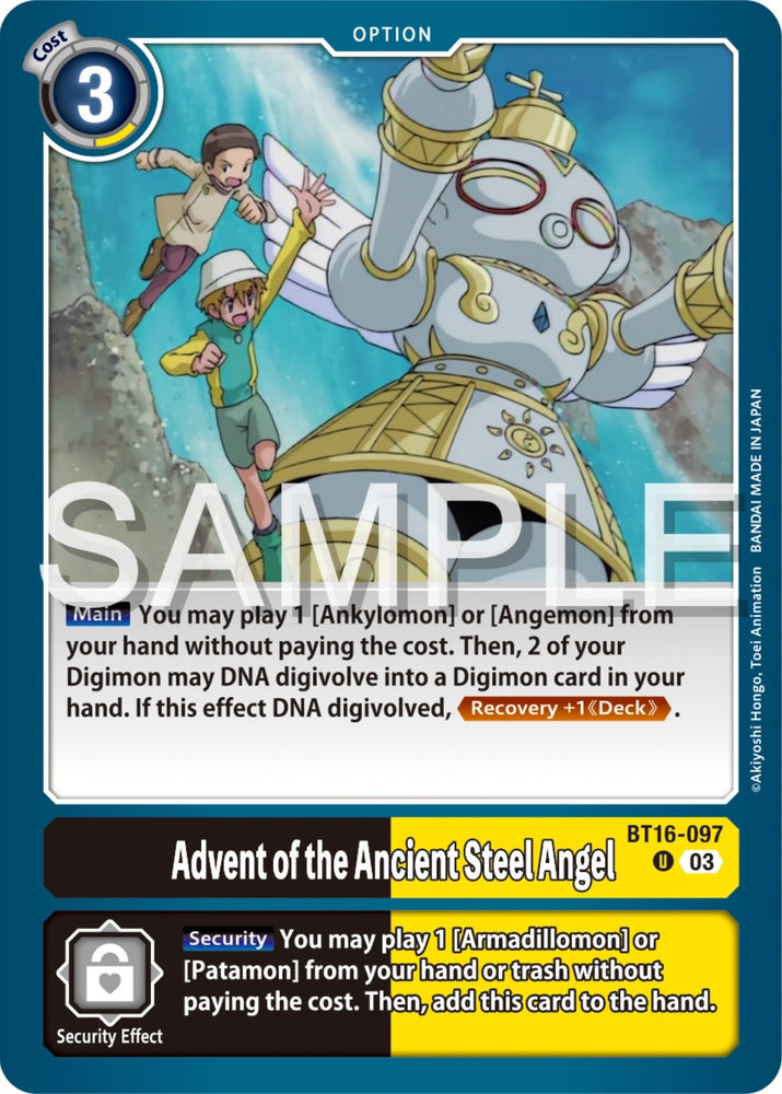 Advent of the Ancient Steel Angel (BT16-097 U) [BT16]