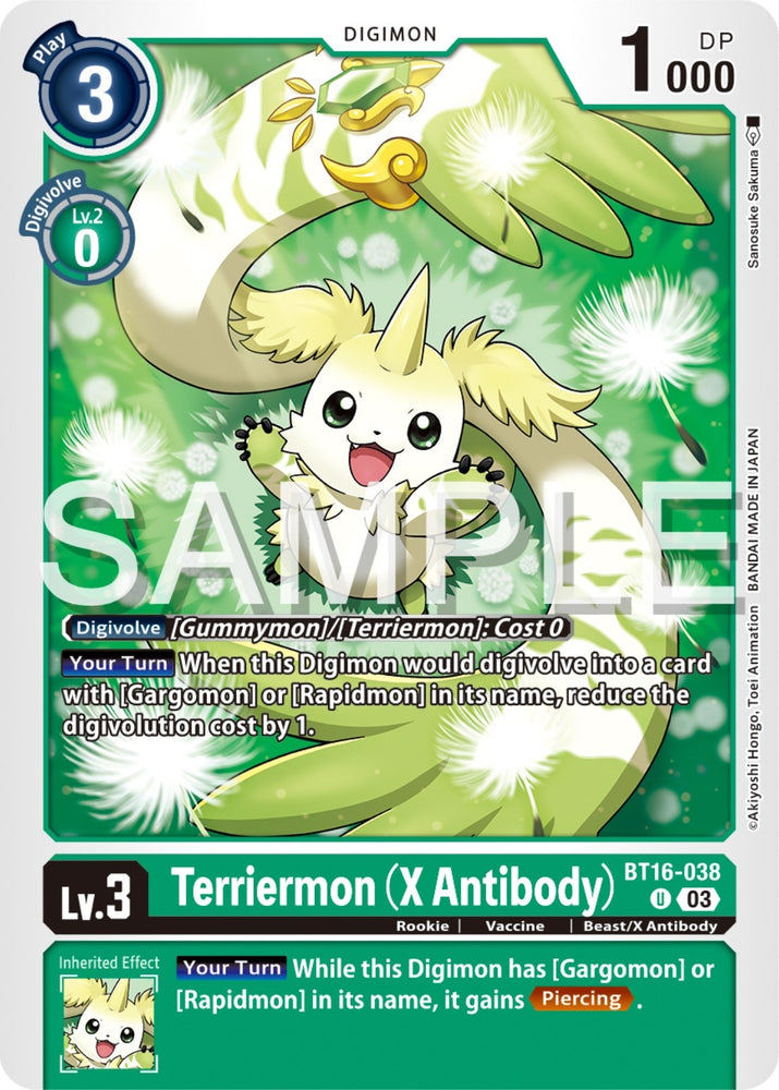 Terriermon X Antibody (BT16-038 U) [BT16]