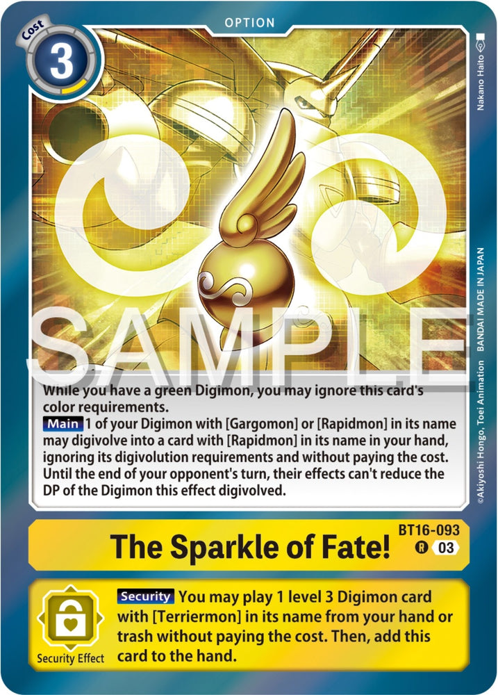 The Sparkle of Fate (BT16-093 R) [BT16]