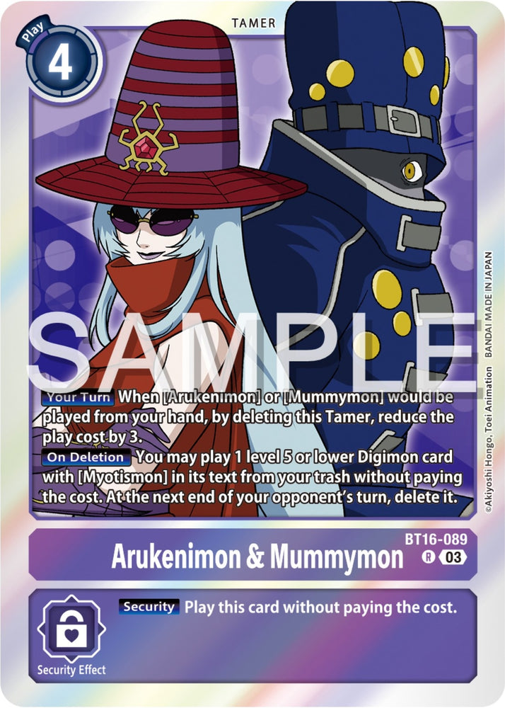 Arukenimon and Mummymon (BT16-089 R) [BT16]
