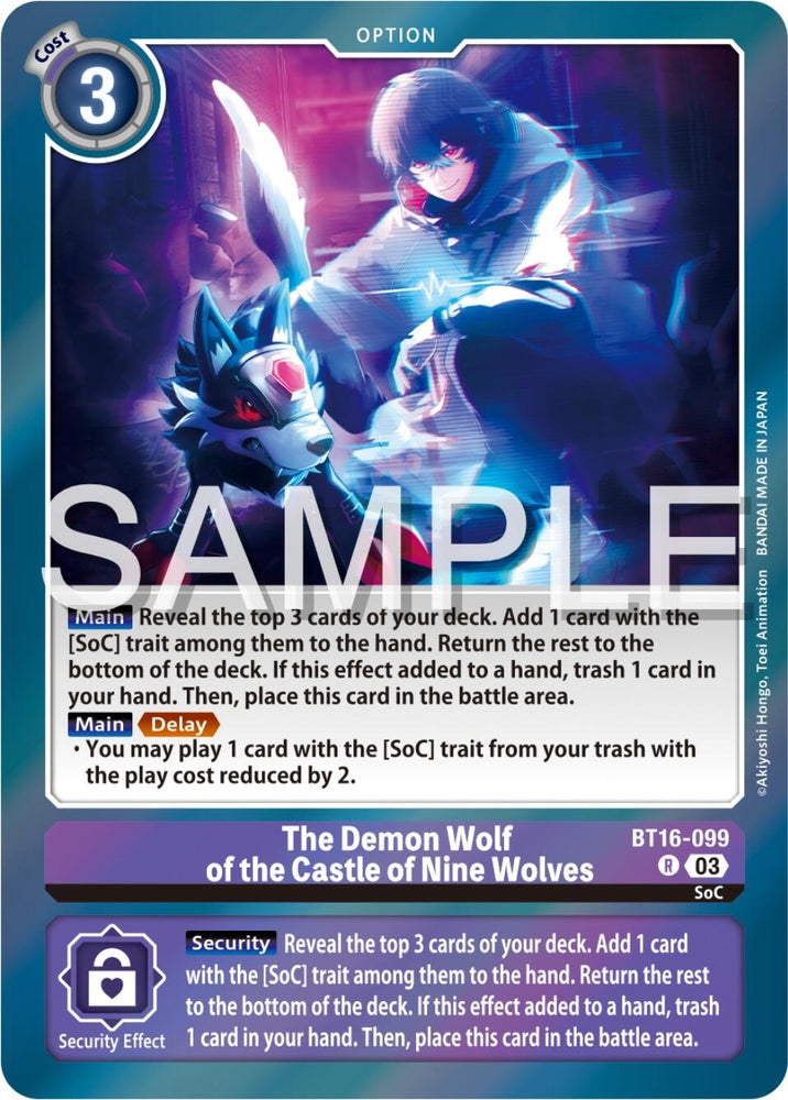 The Demon Wolf of the Castle of Nine Wolves (BT16-099 R) [BT16]