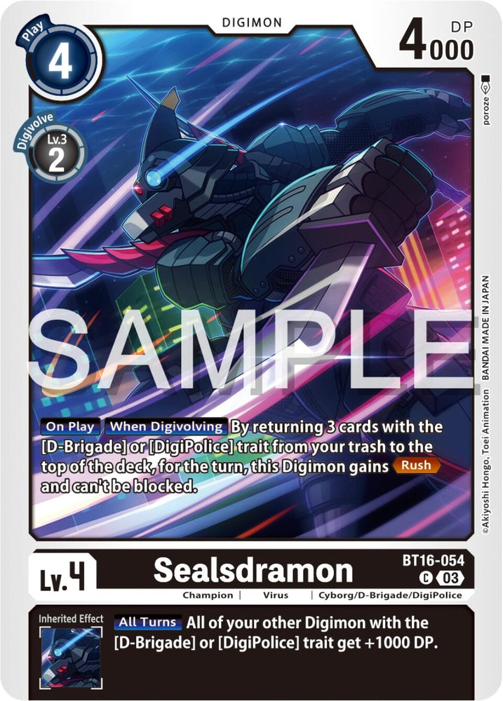 Sealsdramon (BT16-054 C) [BT16]