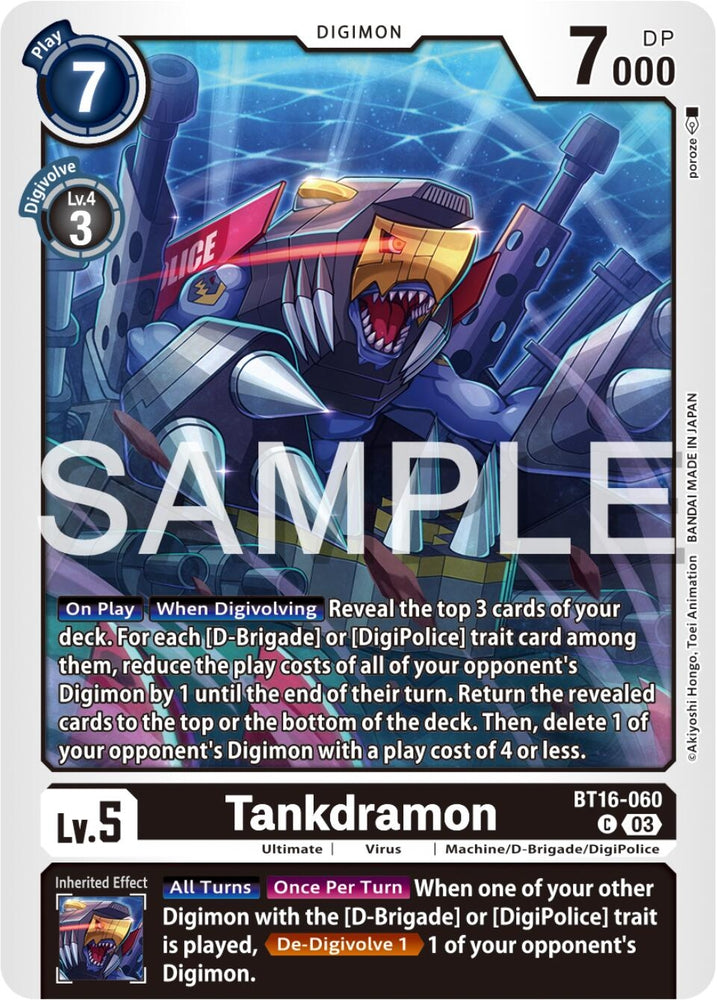 Tankdramon (BT16-060 C) [BT16]