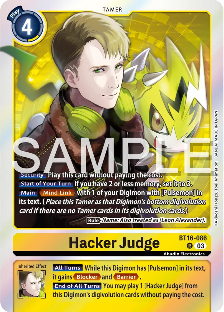 Hacker Judge (BT16-086 R) [BT16]
