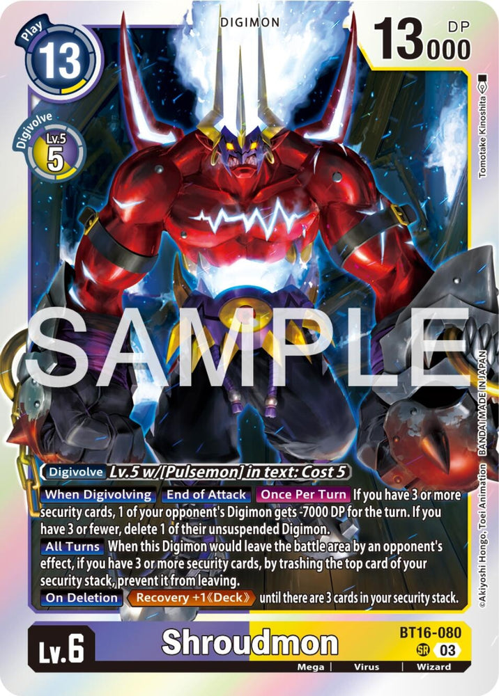 Shroudmon (BT16-080 SR) [BT16]
