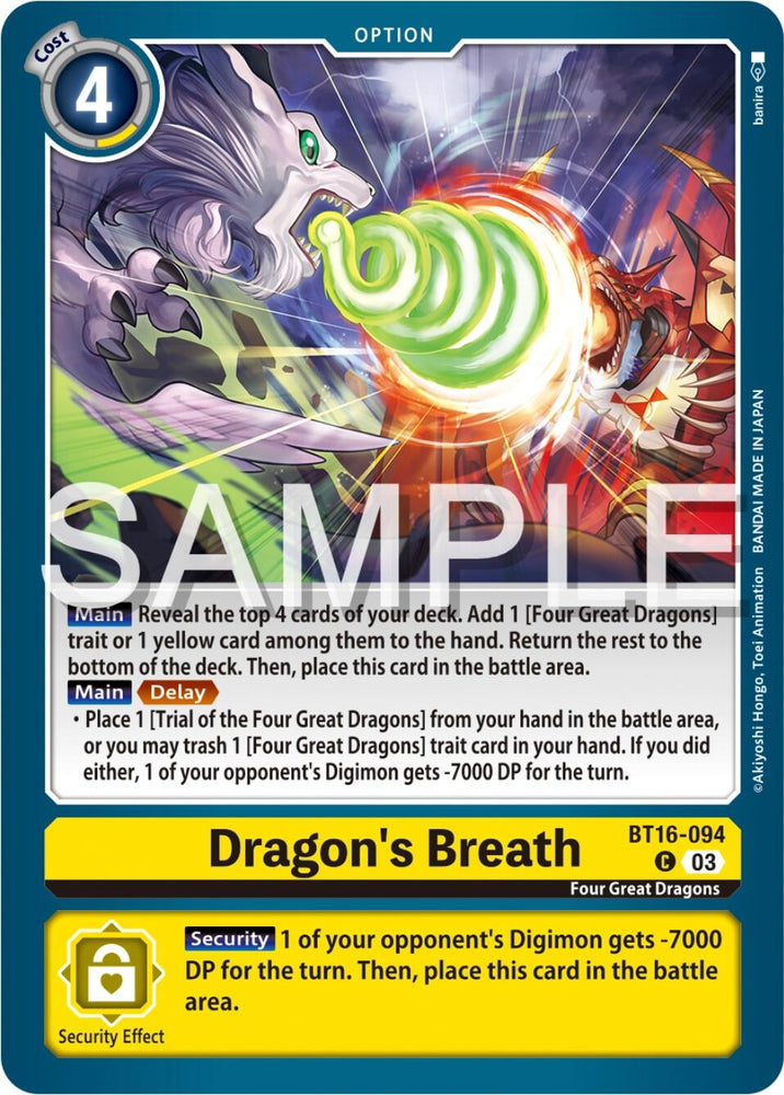 Dragons Breath (BT16-094 C) [BT16]