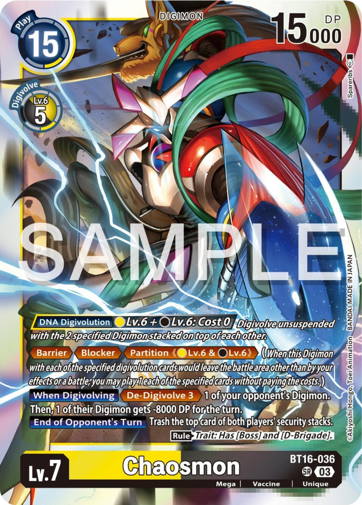 Chaosmon (BT16-036 SR) [BT16]