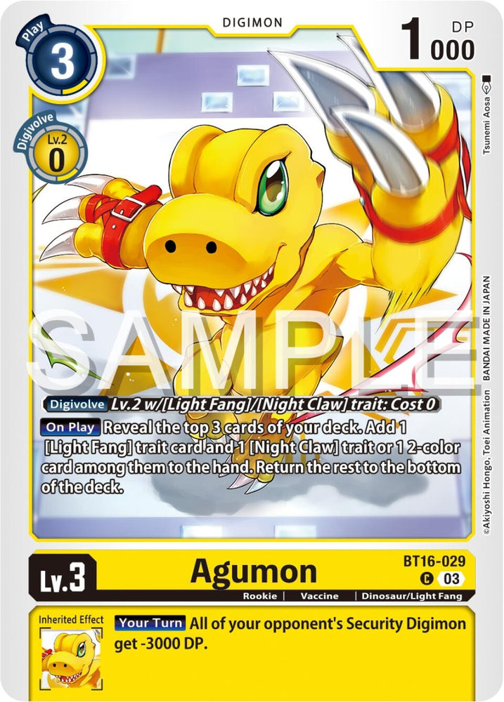 Agumon (BT16-029 C) [BT16]