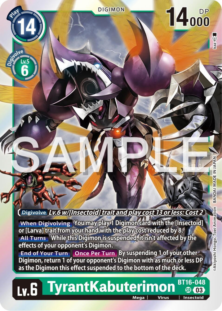 TyrantKabuterimon (BT16-048 SR) [BT16]