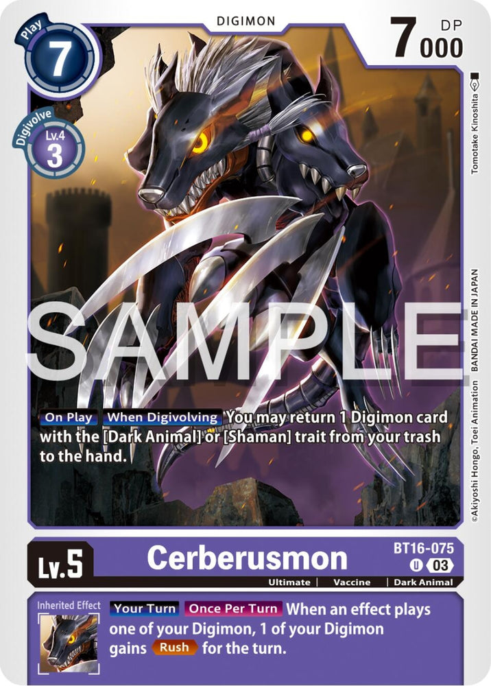 Cerberusmon (BT16-075 U) [BT16]
