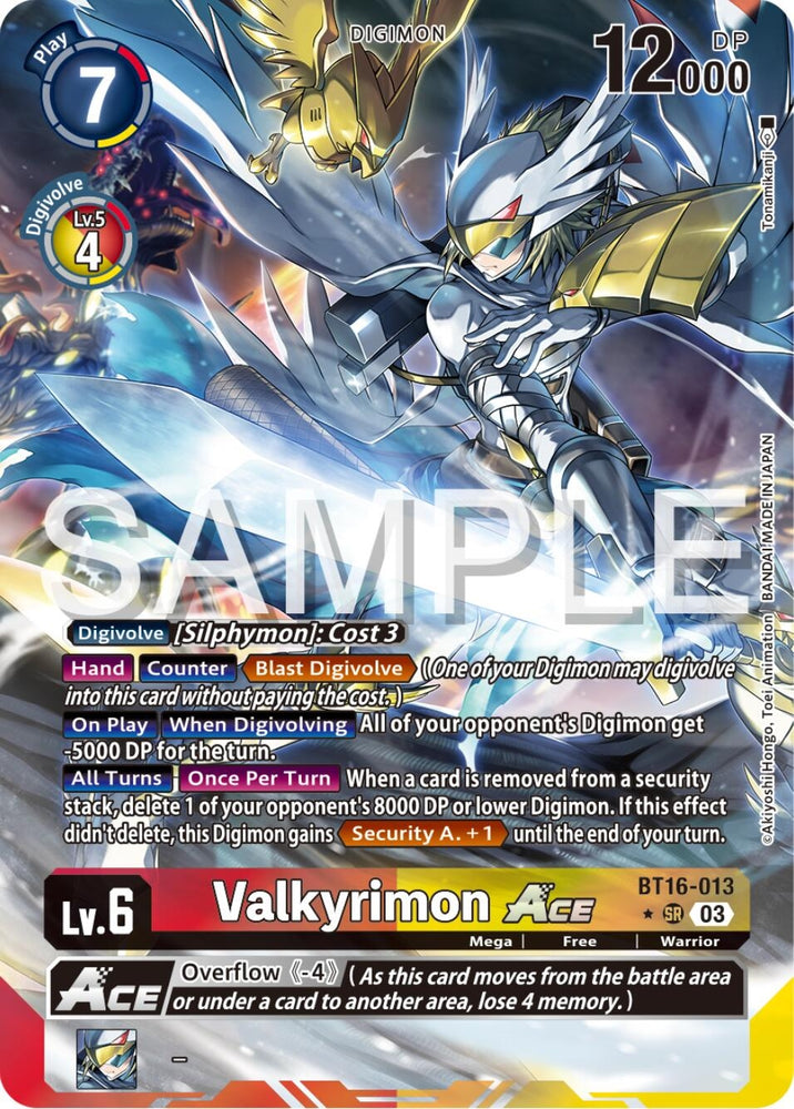 Valkyrimon Ace Alternate Art (BT16-013 SR) [BT16]