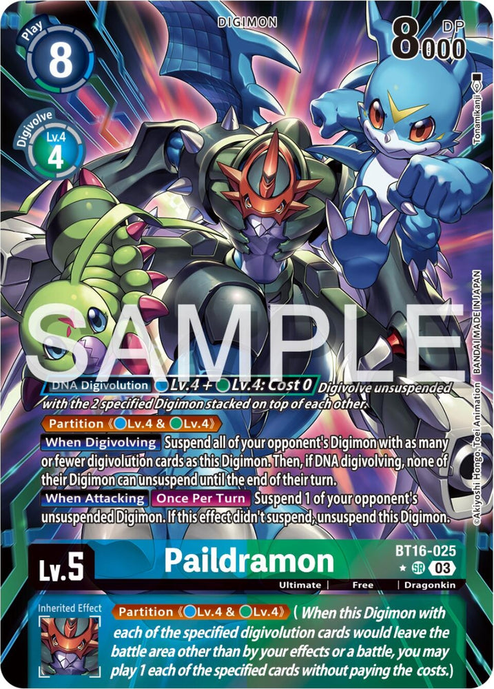 Paildramon Alternate Art (BT16-025 SR) [BT16]