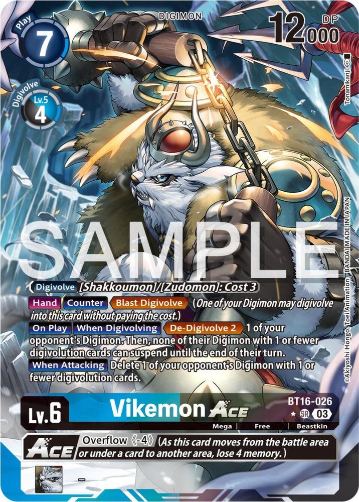 Vikemon Ace Alternate Art (BT16-026 SR) [BT16]