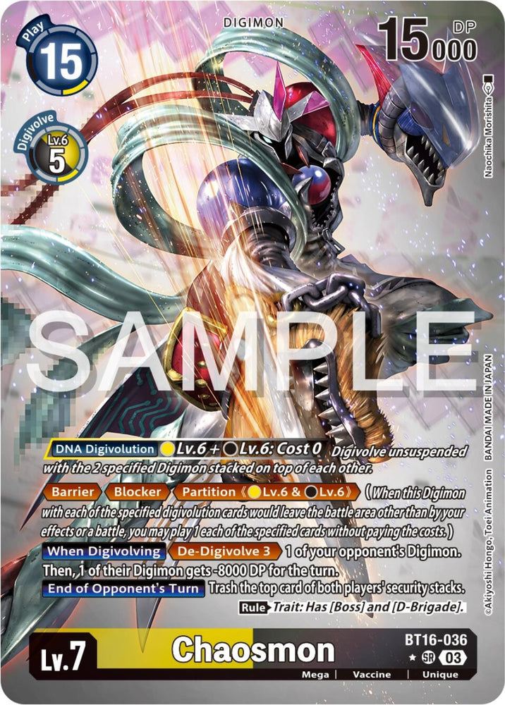 Chaosmon Alternate Art (BT16-036 SR) [BT16]