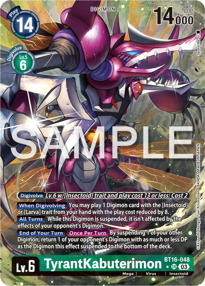 TyrantKabuterimon Alternate Art (BT16-048 SR) [BT16]
