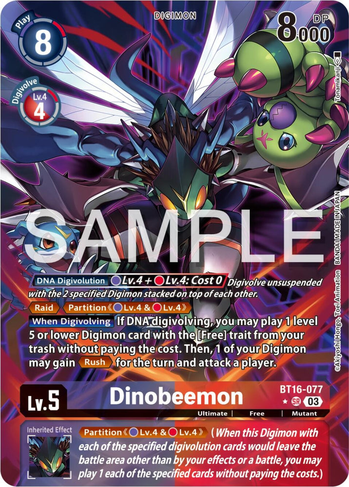 Dinobeemon Alternate Art (BT16-077 SR) [BT16]